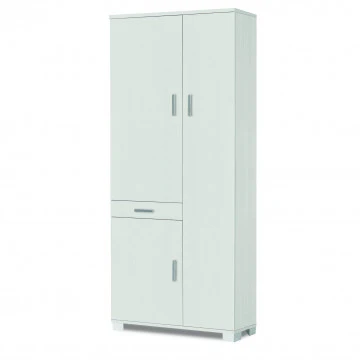 Mobile 3 ante con 1 cassetto - kit bianco fiammato cm 77 l x 34 p x 178