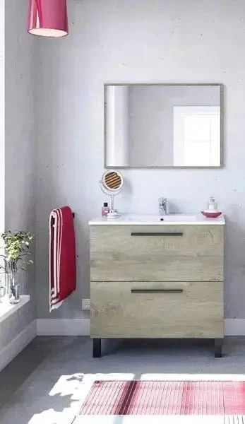 Mobile Bagno Athena 80x45x80 cm in Rovere Alaska