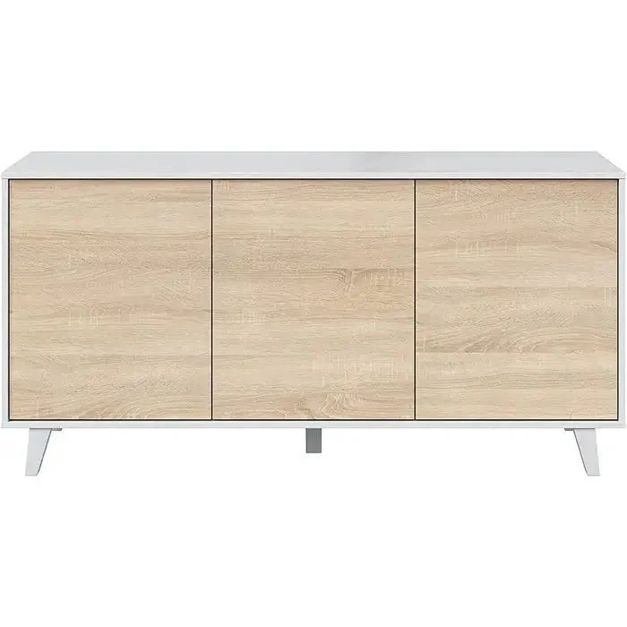 Mobile credenza 3 ante 154x41x75h bianco lucido canadian - Image 5