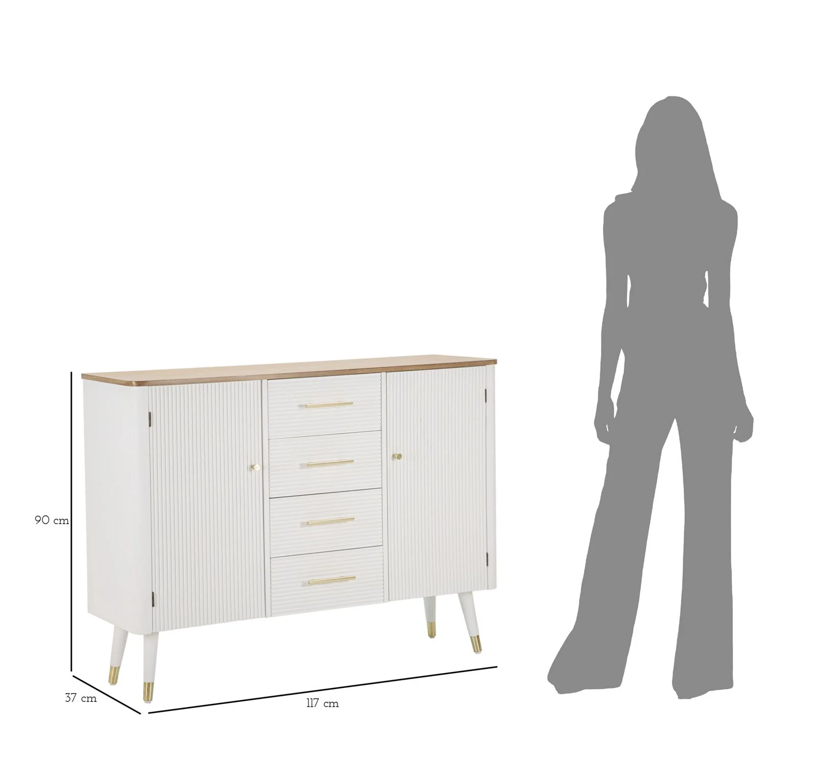 Mobile contenitore Matera 117x37x90 cm elegante e funzionale - Image 10