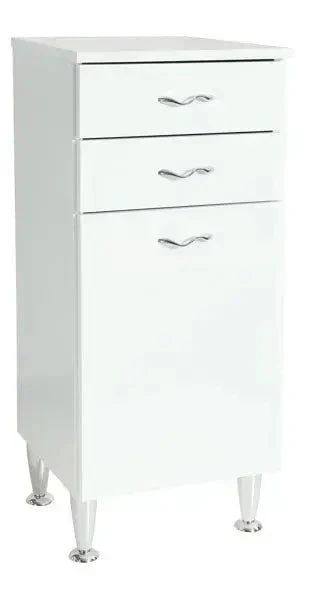 Mobile multiuso 2cassetti+1anta 35x34x84h bianco