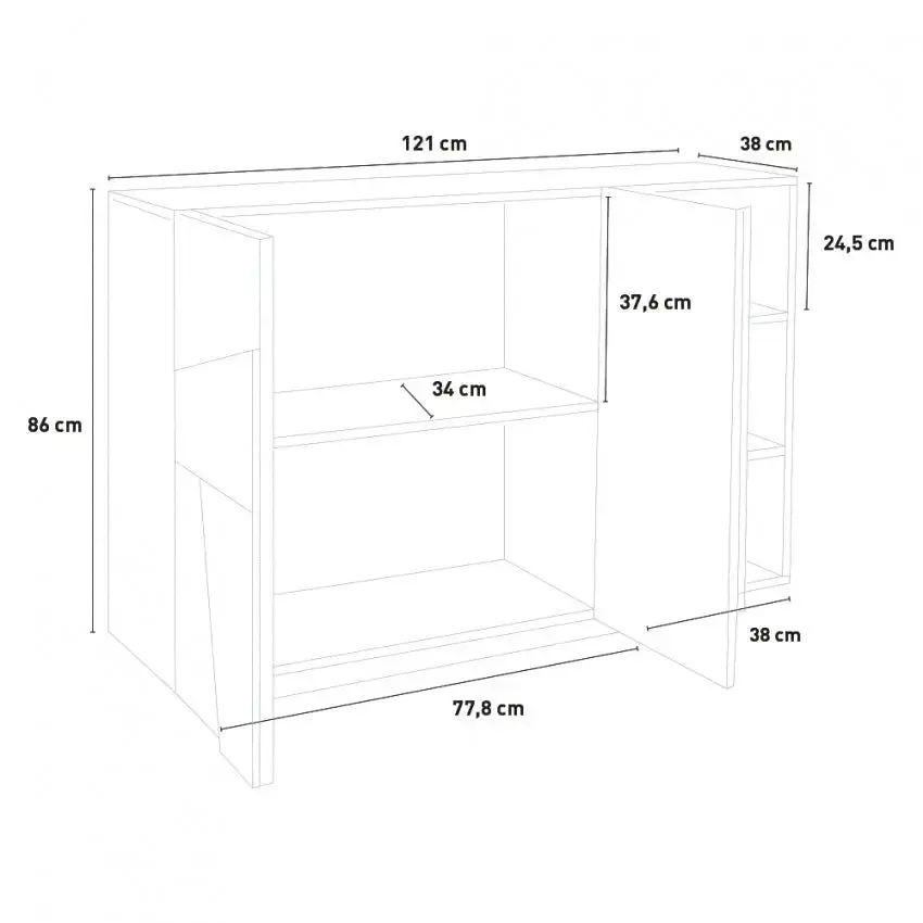 Mobile multipurpose PING: Modern 3-Door Cement Swing Product - Image 4