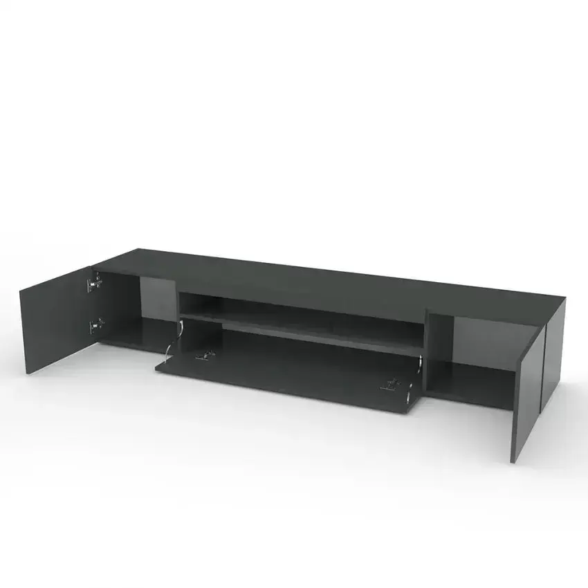 Mobile Porta TV Daiquiri Anthracite L - Dimensioni 200x40x36 cm - Image 2