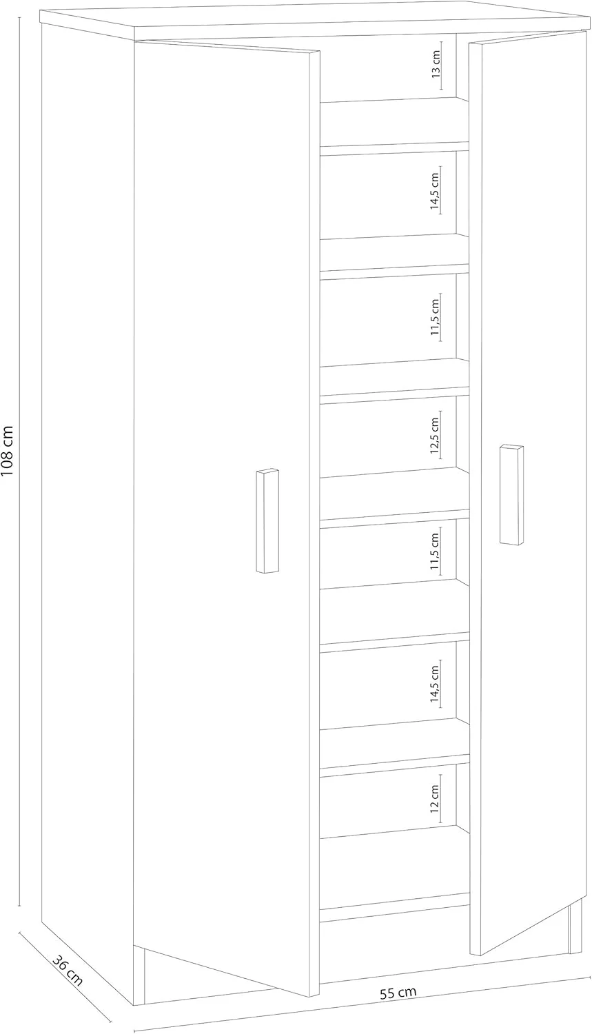 MOBILE SCARPIERA 55X36X108H CANAD. - Image 3