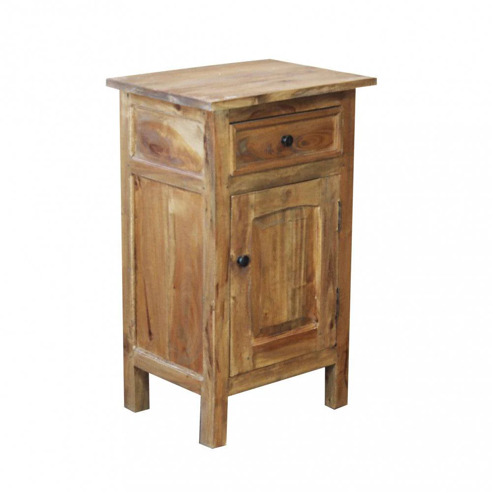 Mobiletto Sandford - Legno di Mogano, 43x33x70cm, Comodino Rettangolare
