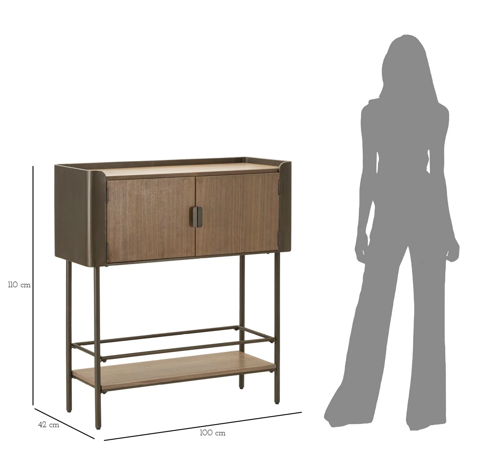 Mobiletto Toronto Elegante 100x42x110 cm - Image 9