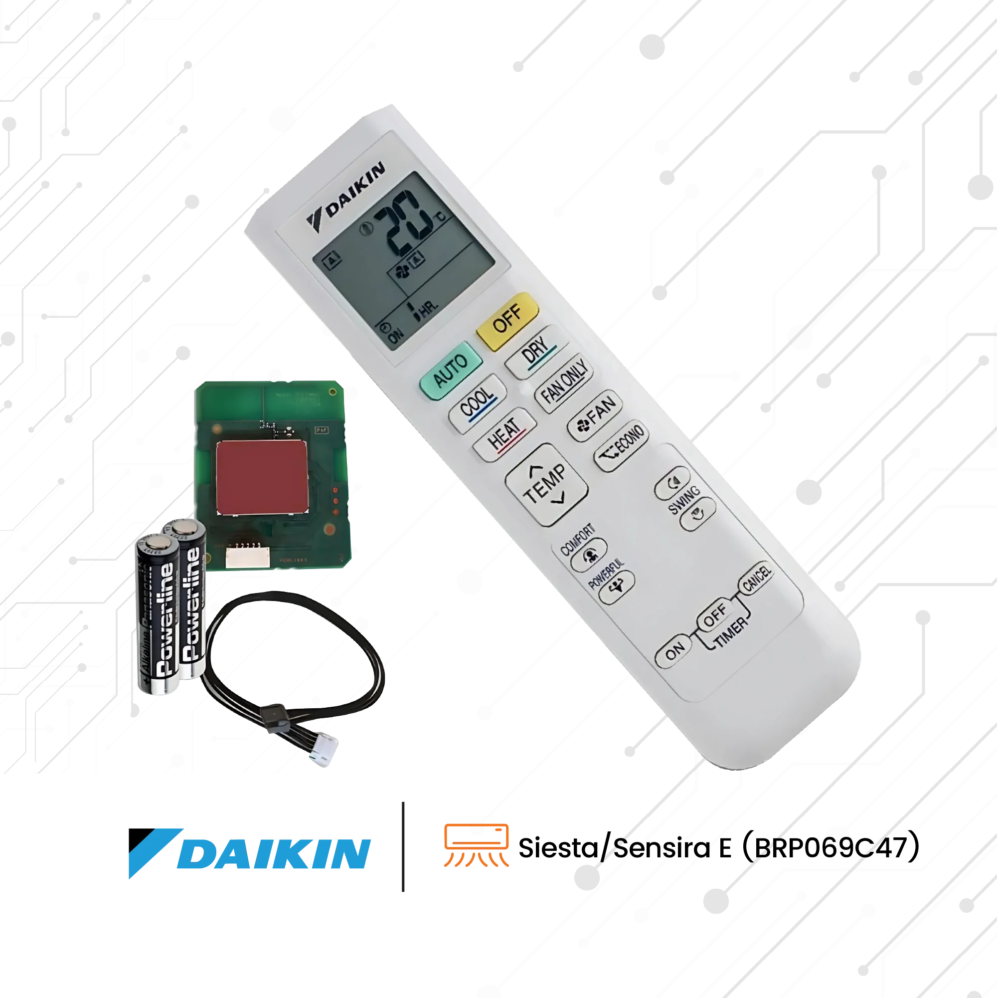 Modulo WiFi Daikin Per Climatizzatore Sensira A e Sensira E (BRP069C47)