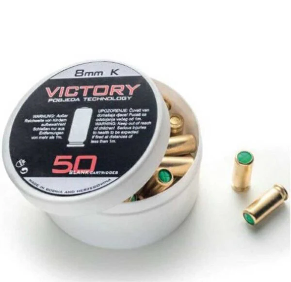 Munizioni a Salve Calibro 8mm Media Potenza - Confezione 50 Pezzi