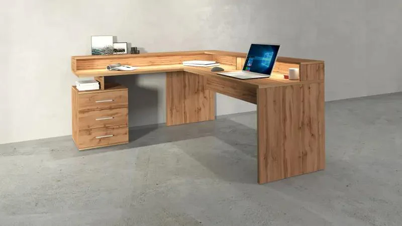Scrivania New Selina ad angolo con sopralzo moderna e funzionale - Image 17