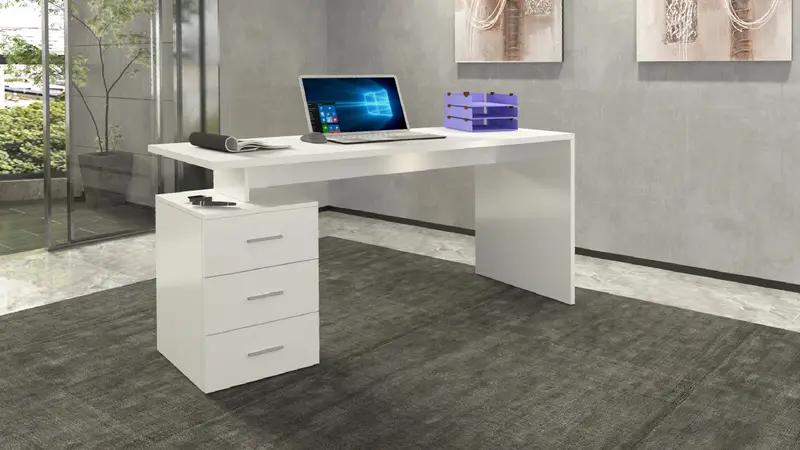 Scrivania New Selina da 160 cm in Legno con 3 cassetti - design moderno - Image 2