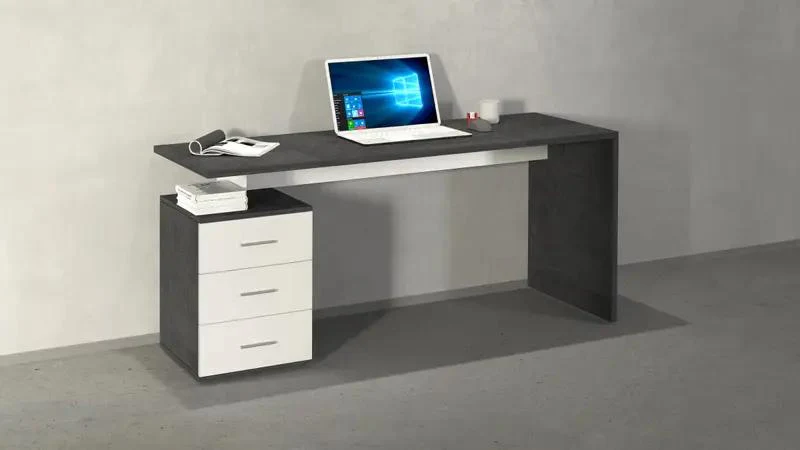 Scrivania New Selina da 160 cm in Legno con 3 cassetti - design moderno - Image 8