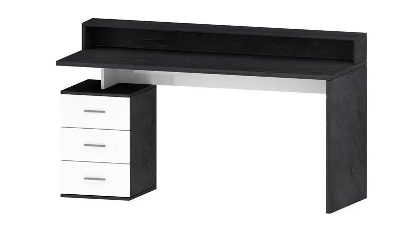 Scrivania Angolare Moderna New Selina con Sopralzo e 3 Cassetti - Image 10