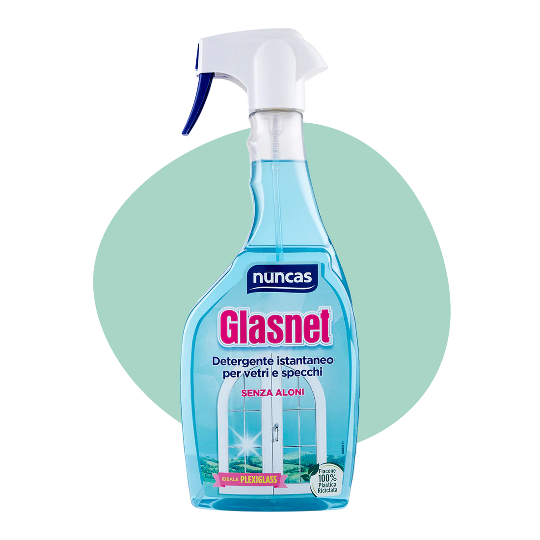 Nuncas glasnet detergente vetri e specchi - 750ml