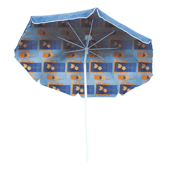 Ombrellone Mare Ø 200 cm - Telo Cotone, Palo Acciaio, Borsa Inclusa - Image 3