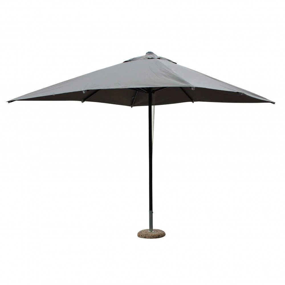 Ombrellone da Giardino Brian Quadrato, Nero/Grigio 3x3m Poliestere/Alluminio