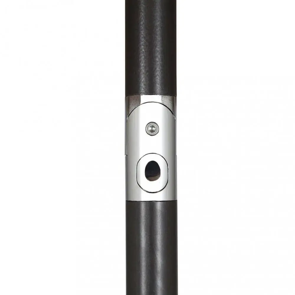 Ombrellone Nice Nero 2x2 - Telo Ecru in Alluminio - Image 3