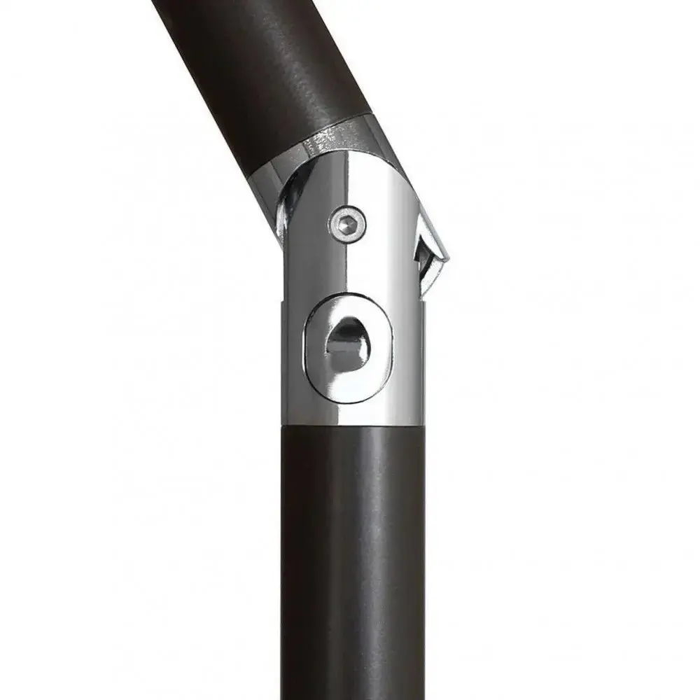 Ombrellone Nice Nero 2x2 - Telo Ecru in Alluminio - Image 4