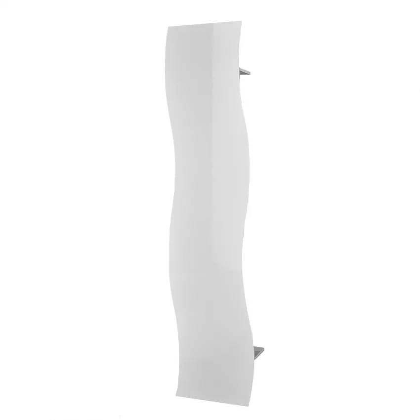Appendiabiti Moderno Onda - Bianco Lucido, Made in Italy