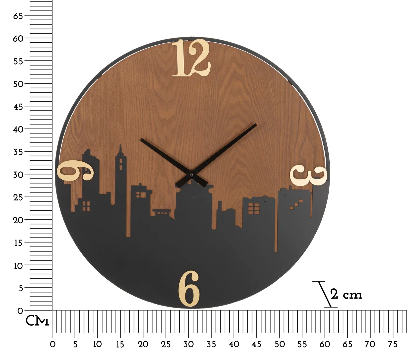 Orologio da muro design contemporaneo ø 60x2 cm - Image 3