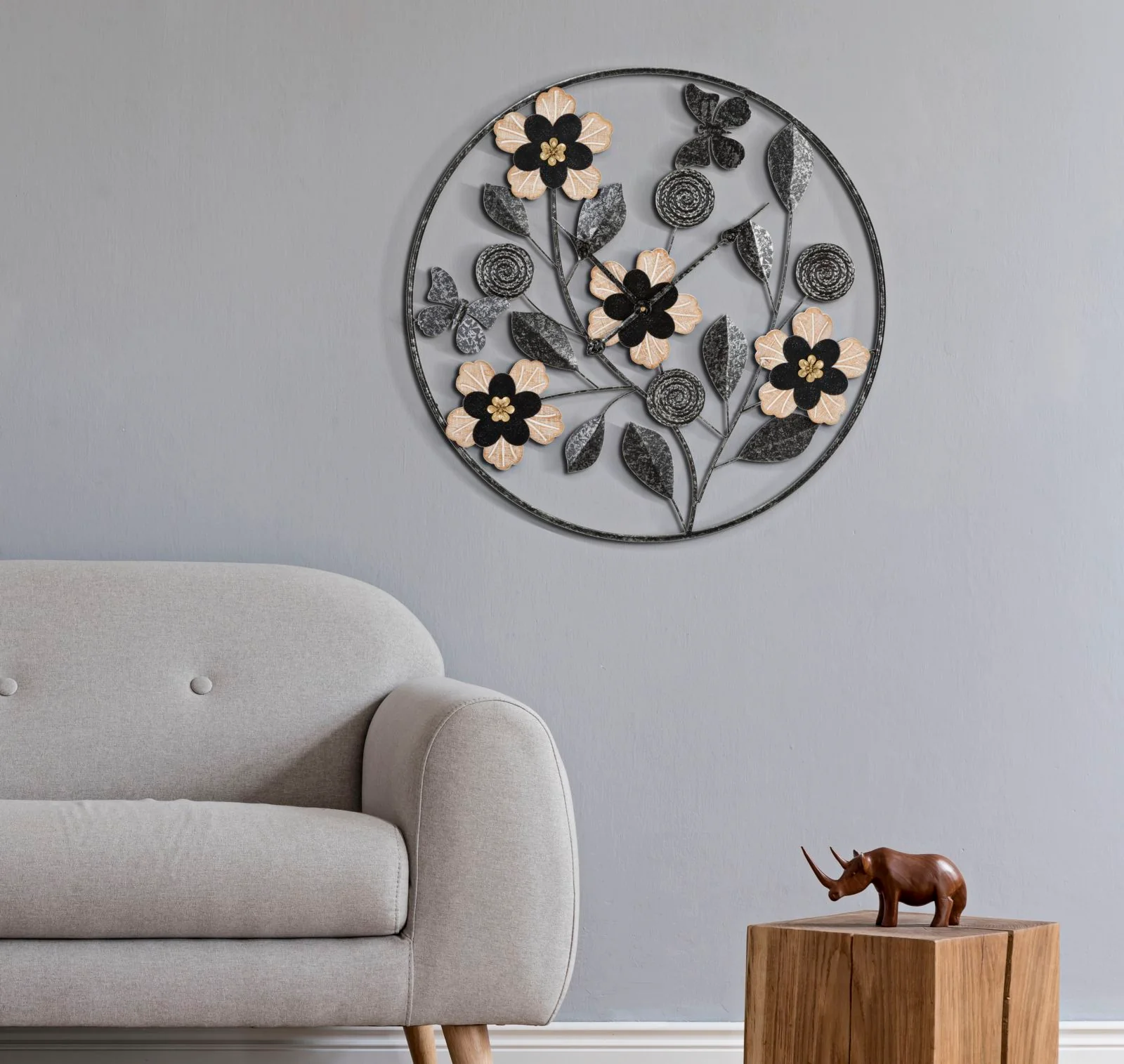 Orologio da muro Divaker - Eleganza Rotonda Ø 67 cm - Image 3