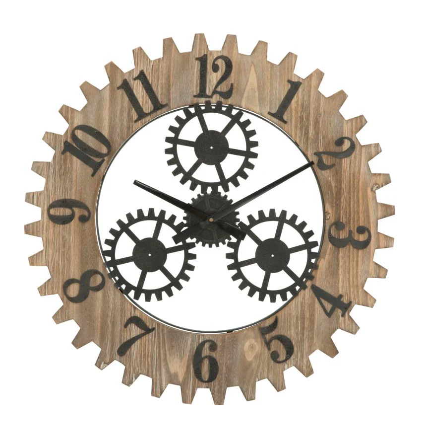 Orologio da parete con ingranaggi design moderno ø 60x4 cm