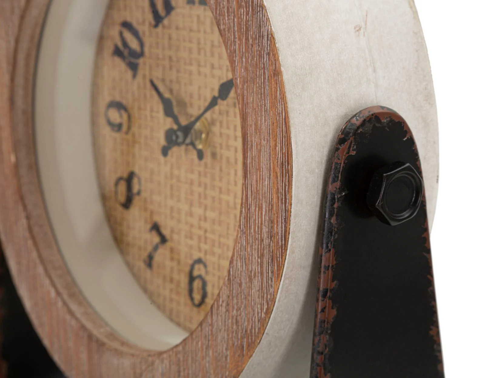 Orologio da tavolo rotondo design elegante cm 23,5x7x24 - Image 2