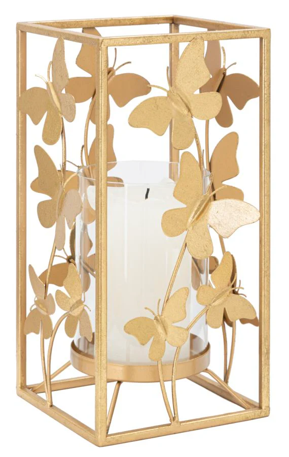 Portacandele Farfalla Glam 14x14x29 cm