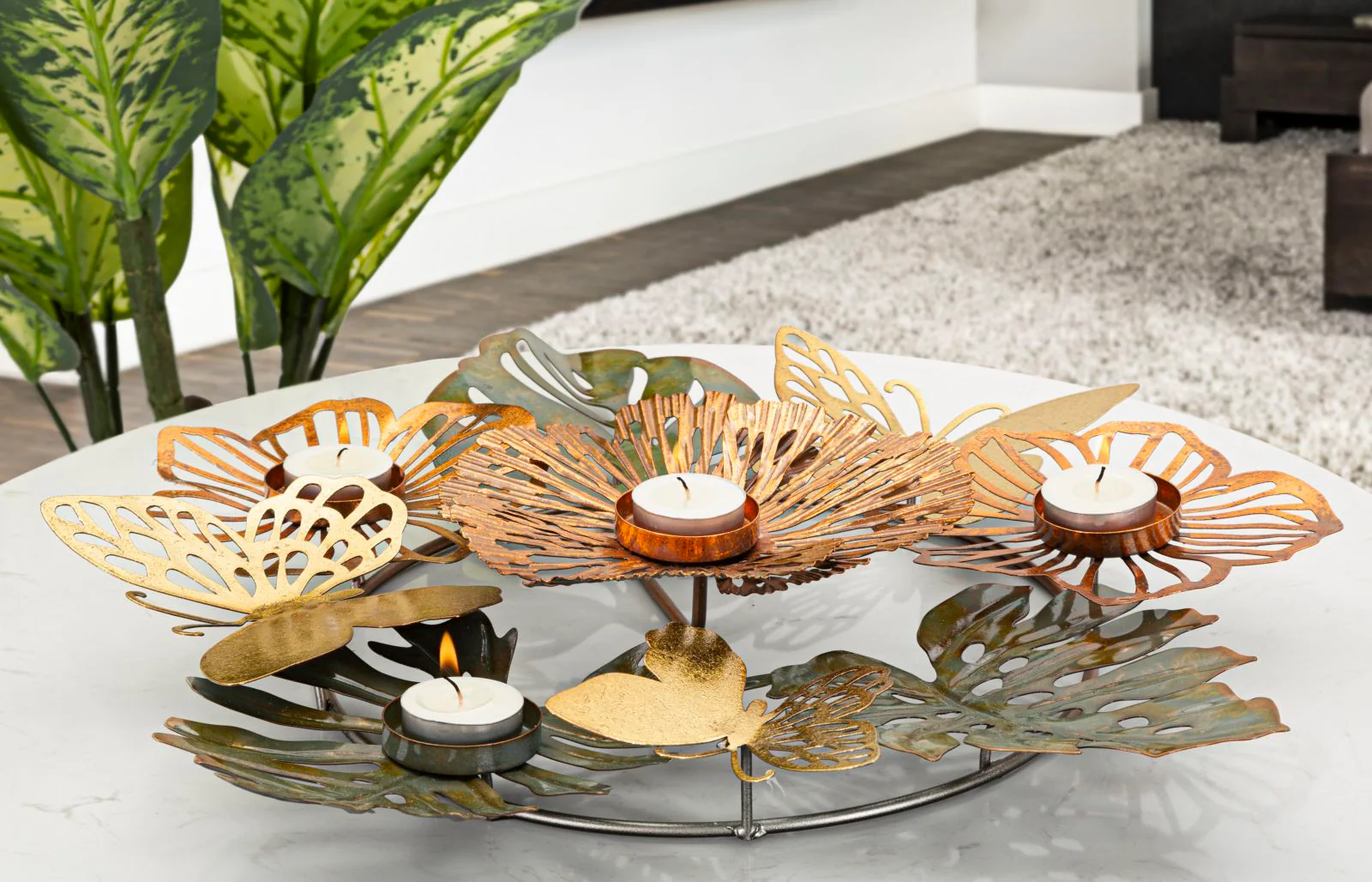 Portacandele Elegante P/cand shine - 45x42,5x6,5 cm - Image 6