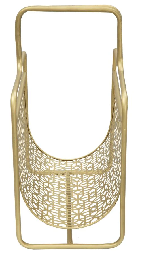 Portariviste Elegante in Metallo Dorato cm 37x22x44,5 - Image 4