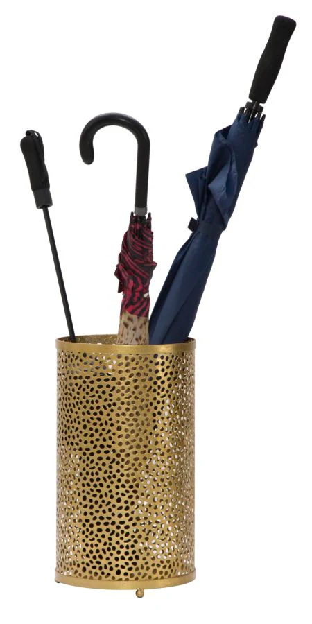 Portaombrelli Glamoro in Metallo Dorato Ø 24x43 cm - Image 5