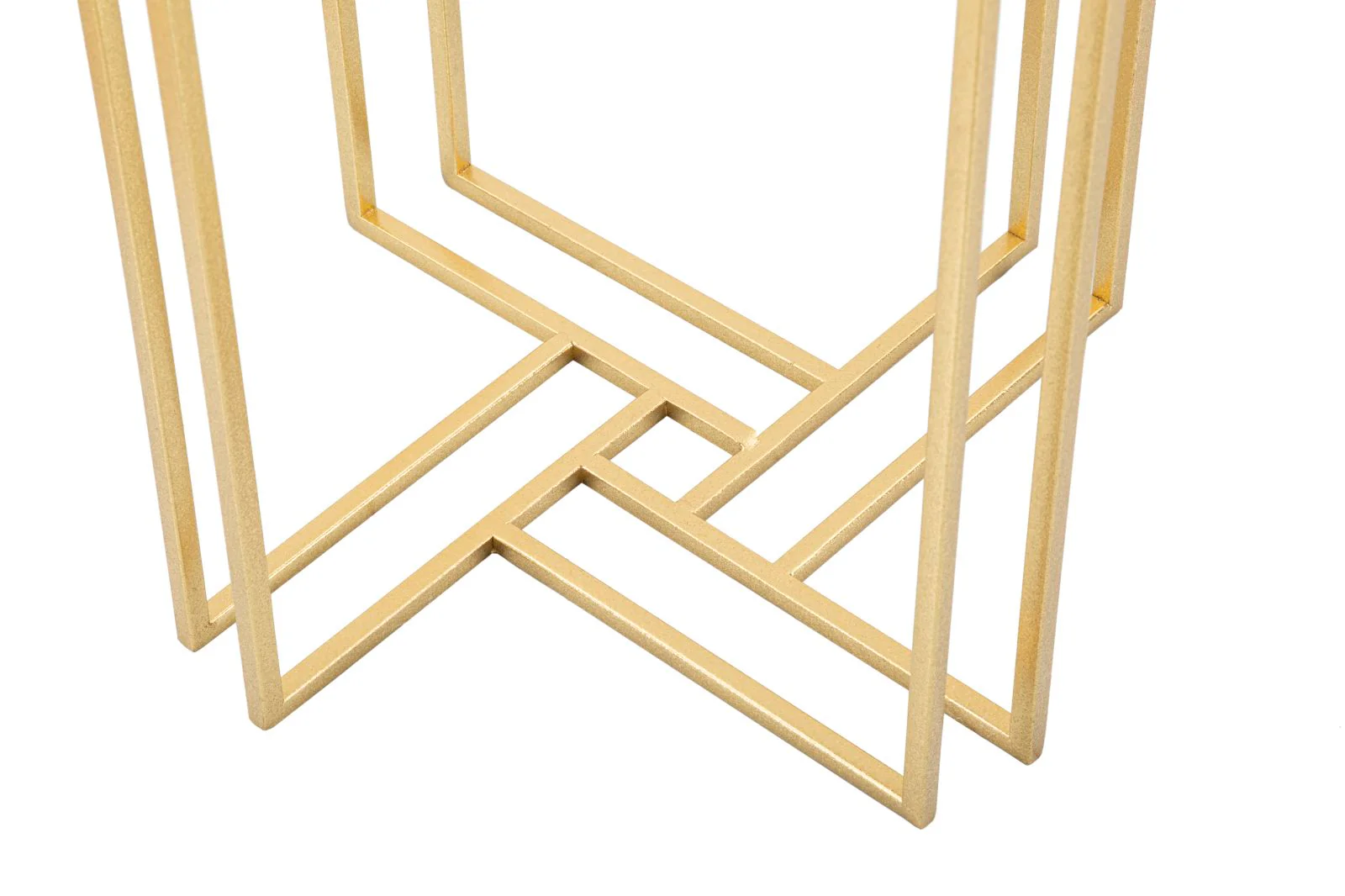 Mobiletto Rotondo in Metallo Dorato Ø 40x80 cm - Image 4