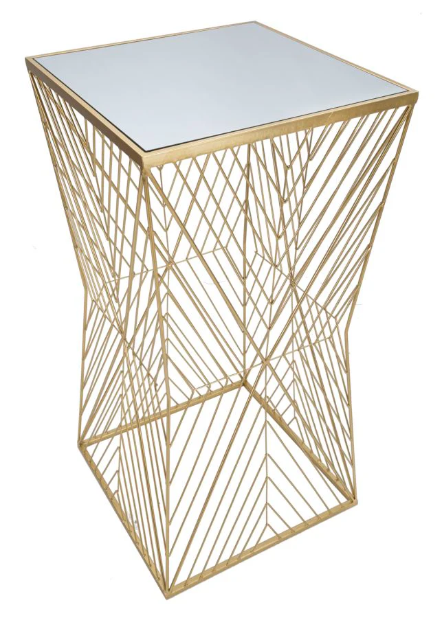 Tavolo Portatelefono Lines - Design Moderno 50x50x100 cm - Image 2