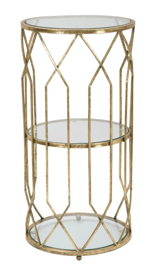 Tavolino Portatelefono Elegante Tunisi Doppio ø 35x71 cm - Image 2