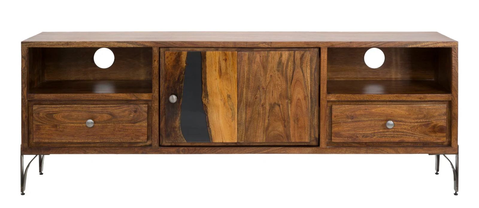 Mobile Porta TV Mustang in Acacia Nilotica 175x40x60 cm - Image 2