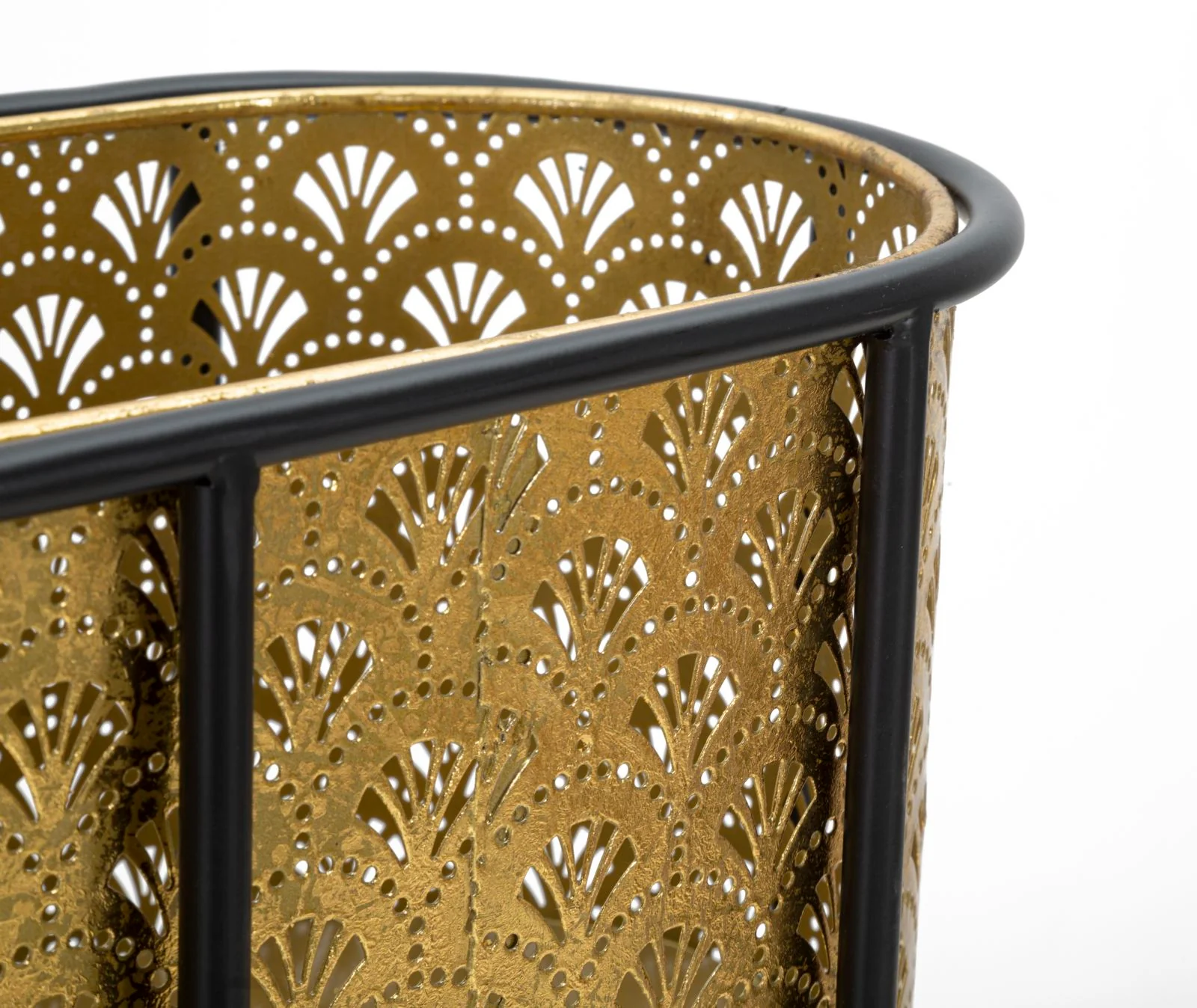 Portavasi Ovale in Metallo - 60x20x70 cm Elegante - Image 5