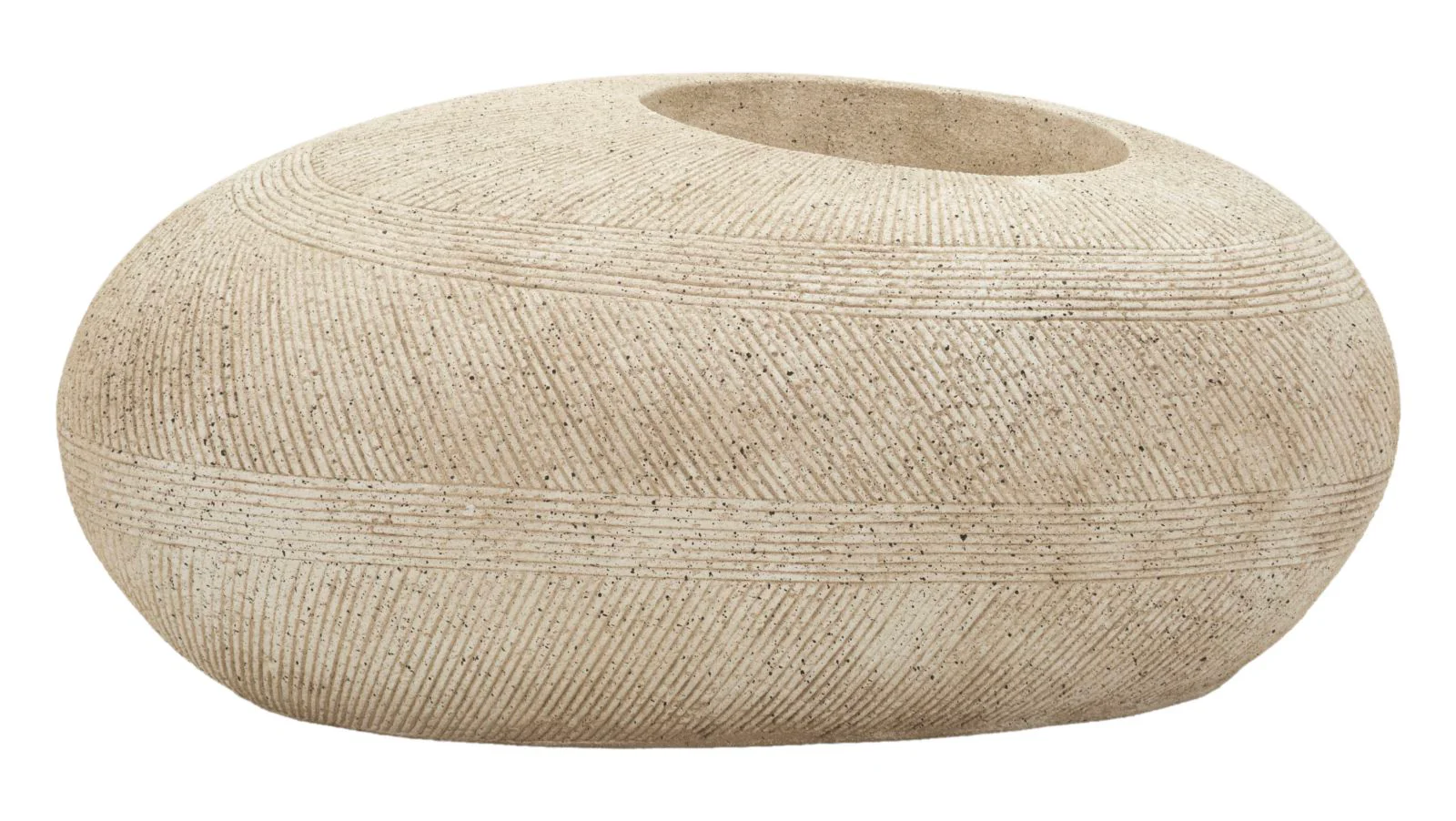 Vaso Da Esterno In Pietra Sintetica Polyresin Cm 78 Apertura 28 Cm Design Naturale E Armonioso