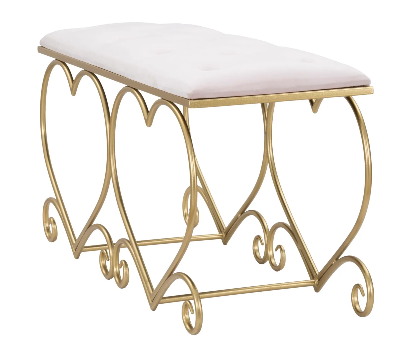 Panca Cuore Rosa Elegante 105x37,5x51,5 cm - Image 3