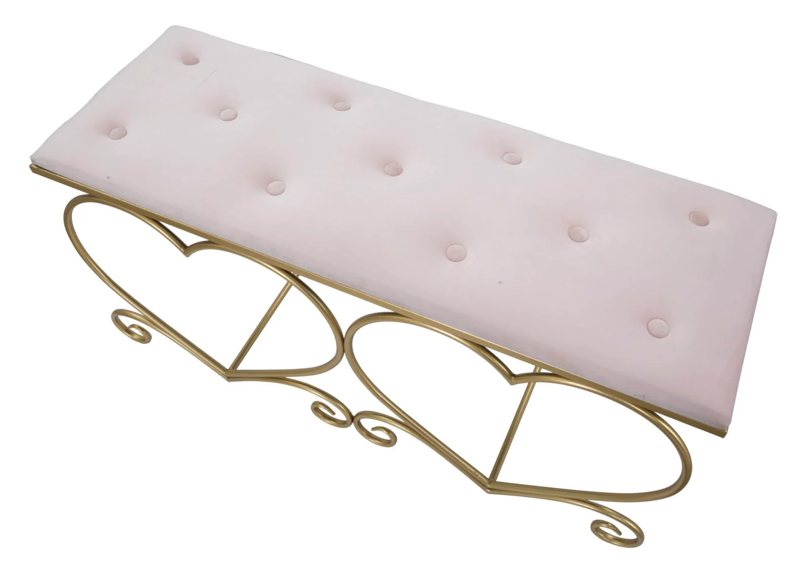 Panca Cuore Rosa Elegante 105x37,5x51,5 cm - Image 5