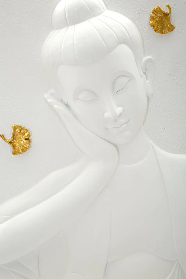 Pannello Decorativo Buddha in Resina 3D cm 46x5,7x55,5 - Image 2