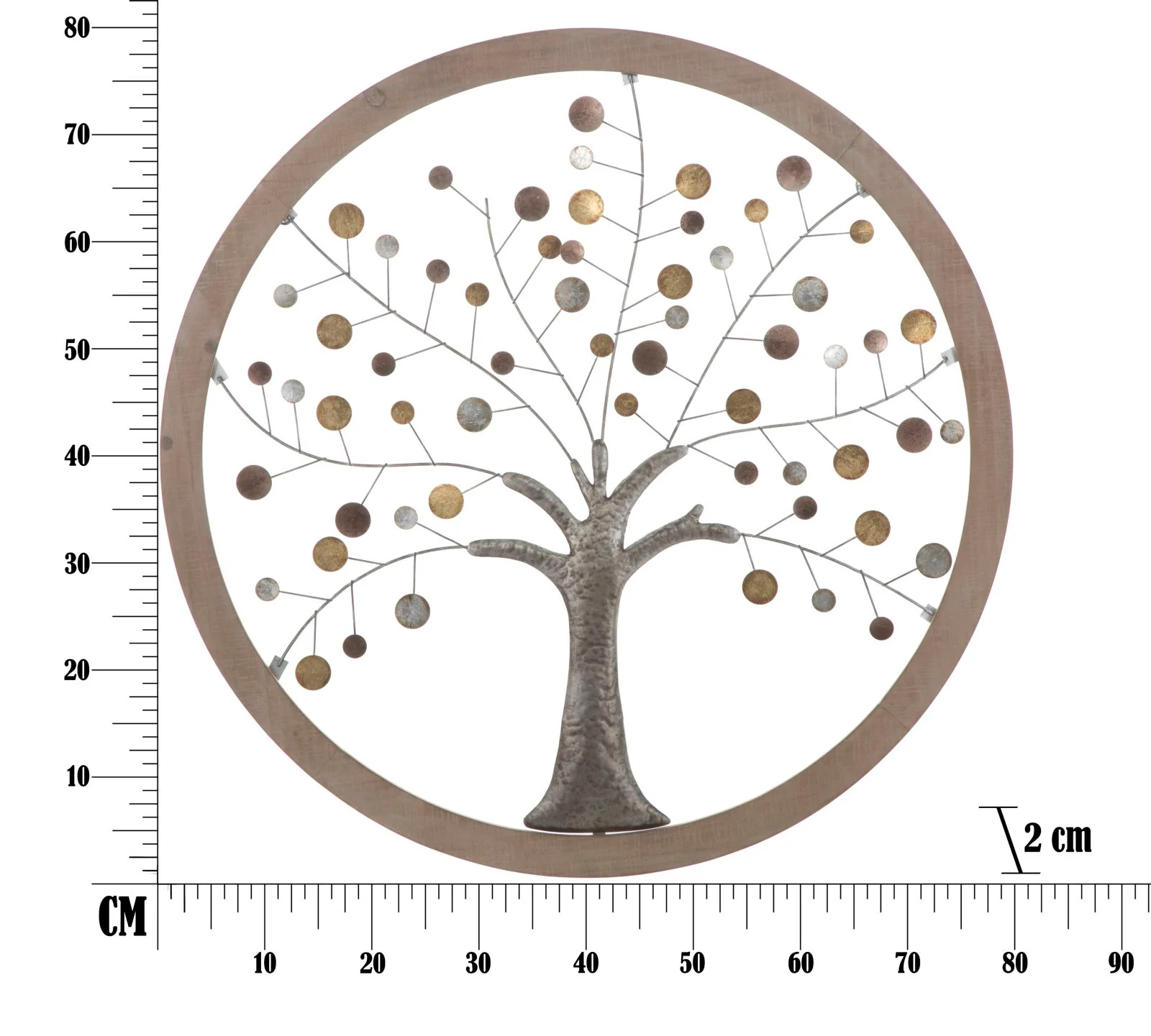Pannello Decorativo Albero della Vita - Specchio Ø 80x2 cm - Image 9