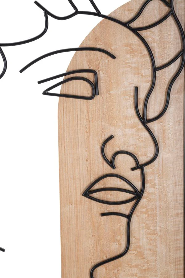 Pannello decorativo 3D David in metallo e legno - cm 55x2x80 - Image 2