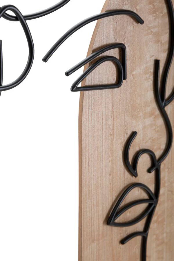 Pannello decorativo 3D David in metallo e legno - cm 55x2x80 - Image 4