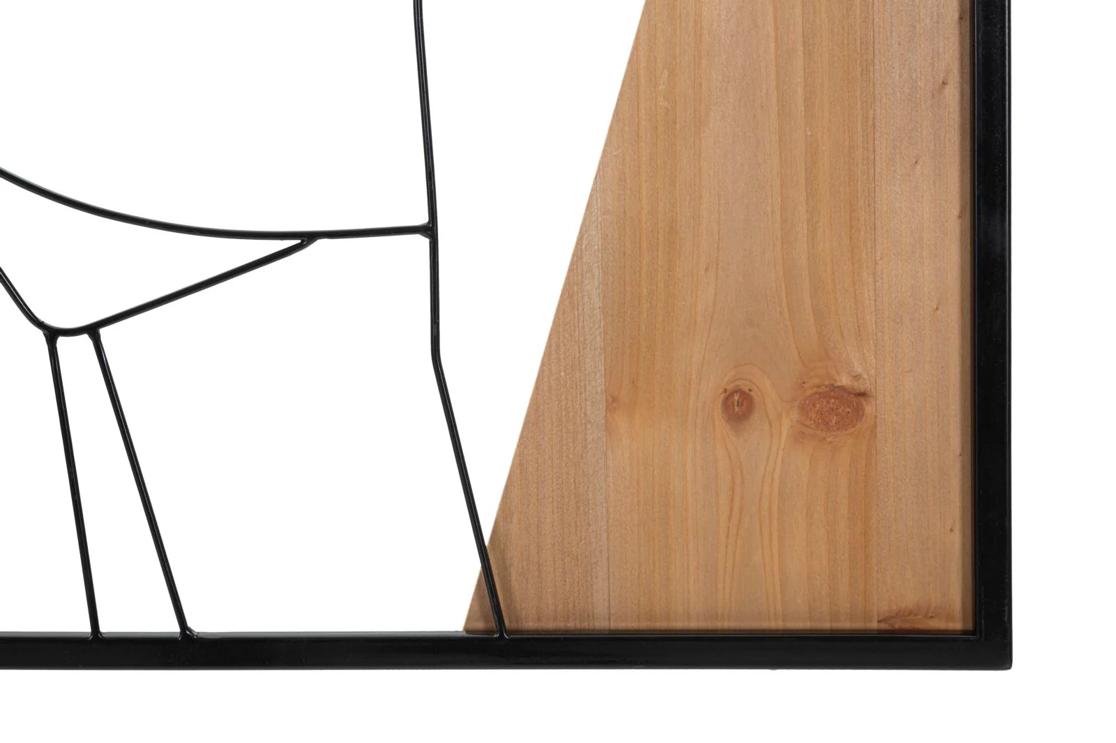 Pannello Decorativo da Parete - Combinazione di Ferro e Legno 50x2x90 cm - Image 4