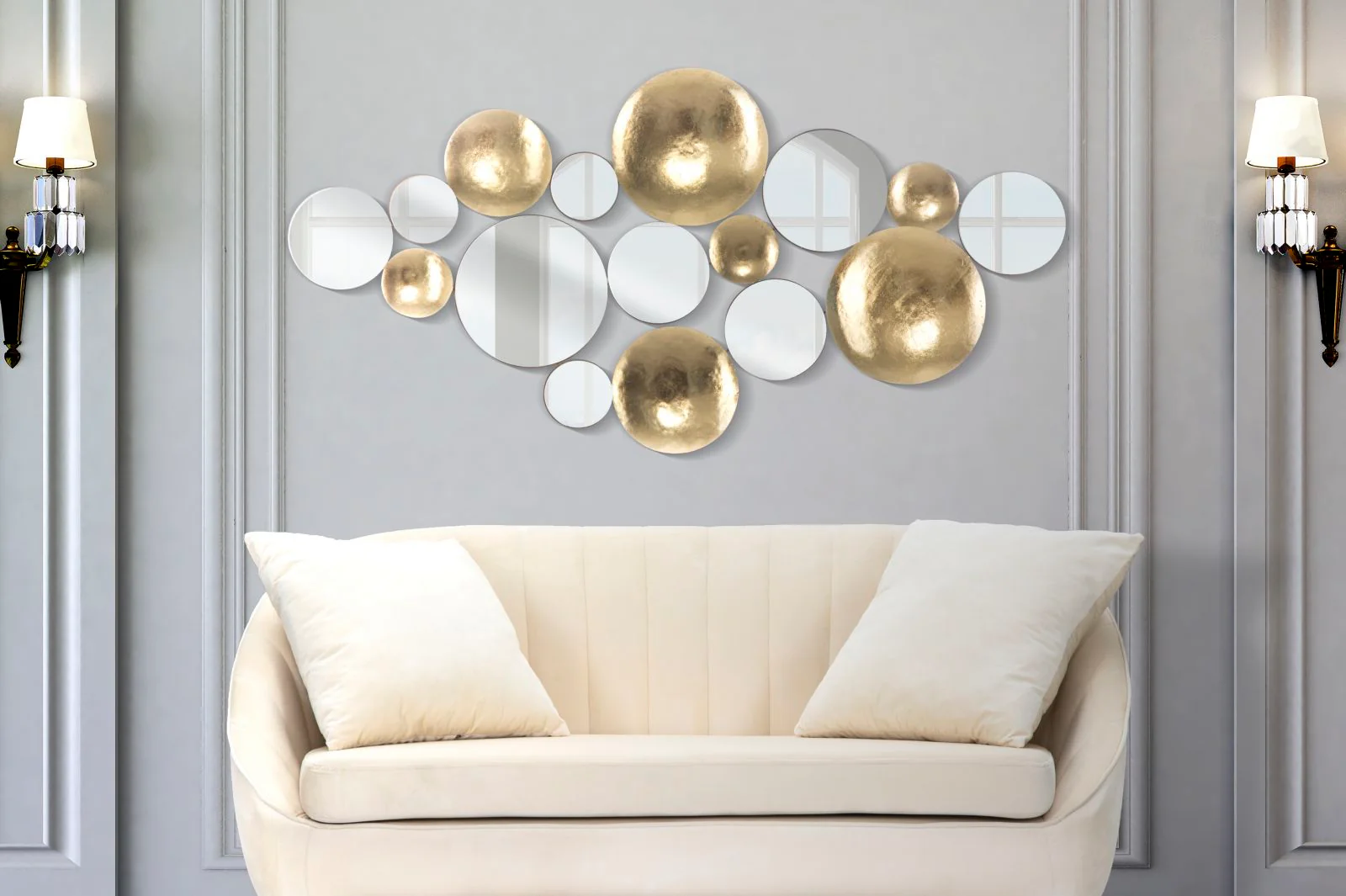 Pannello Glamoro Specchio Dorato cm 118x2,5x60 - Image 6