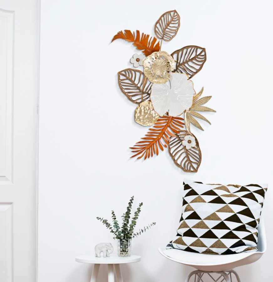 Pannello Decorativo in Ferro Stile Bouquet 50,8x7x87 cm - Image 5