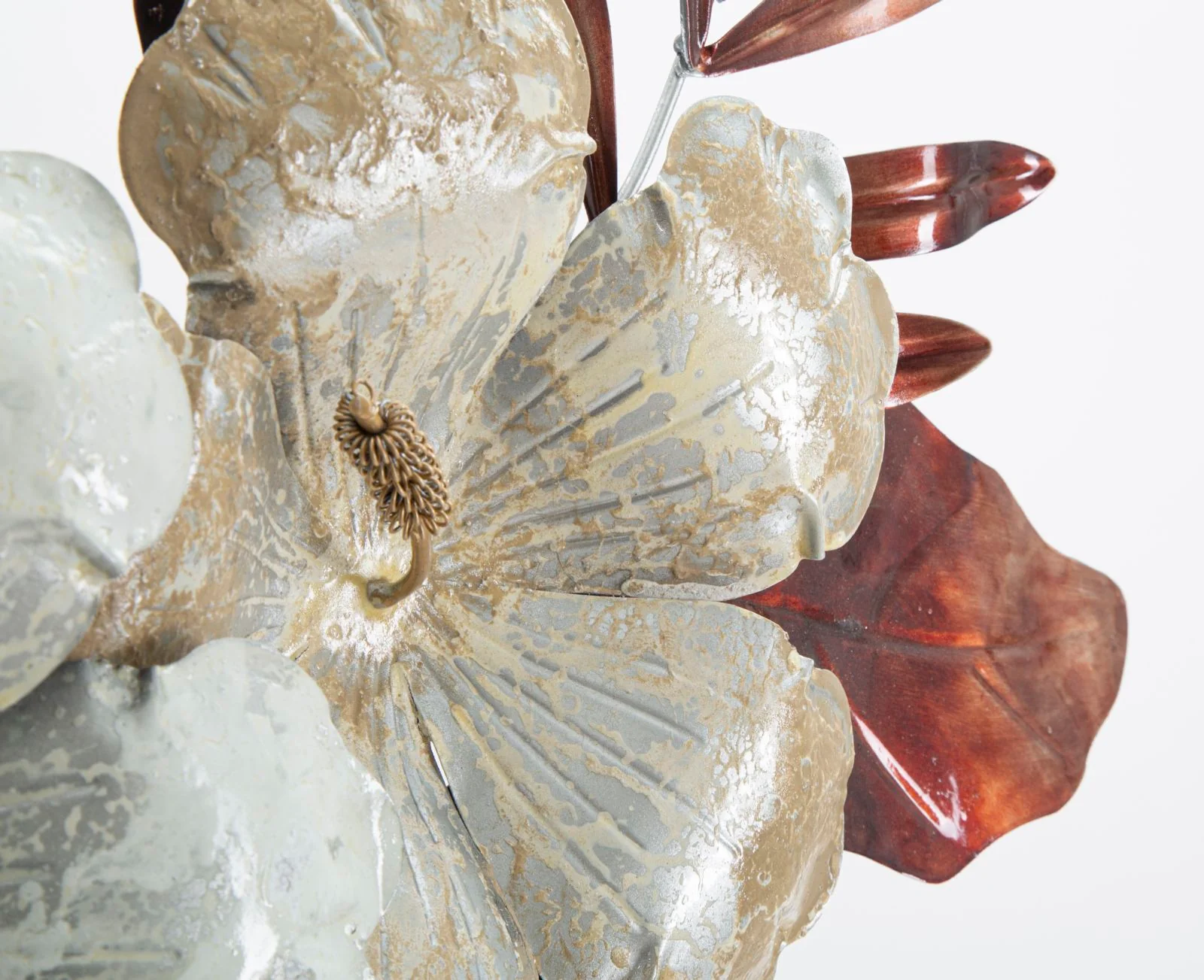 Pannello Decorativo in Metallo Bouquet 83x8,5x55 cm - Image 2