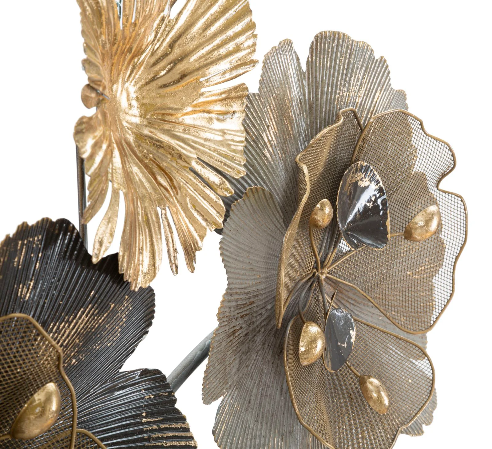 Pannello decorativo in metallo floreale cm 149,2x8,9x61 - Image 3