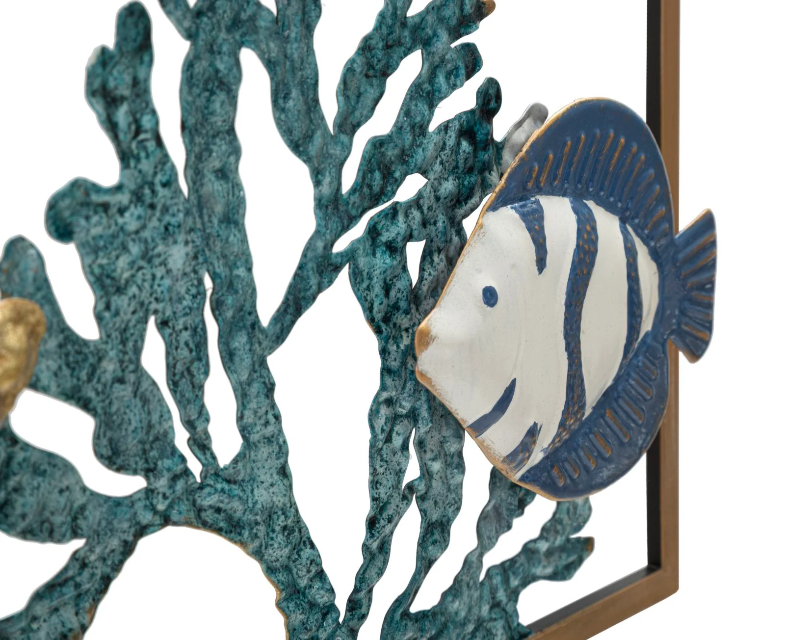 Pannello Decorativo in Ferro a Tema Marino cm 50,2x3,8x50,2 - Image 4