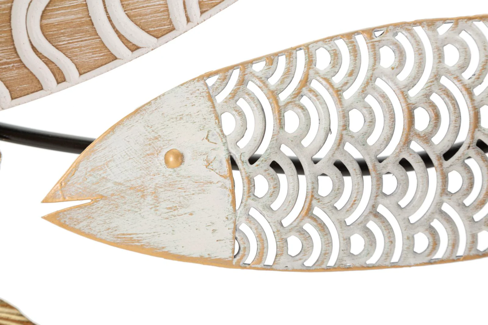 Pannello Decorativo 3D in Metallo Fishy cm 118x5,7x46,4 - Image 3