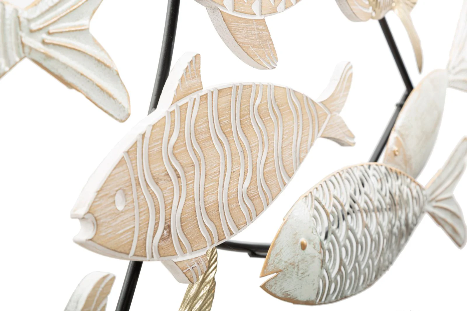 Pannello Decorativo 3D in Metallo Fishy cm 118x5,7x46,4 - Image 4